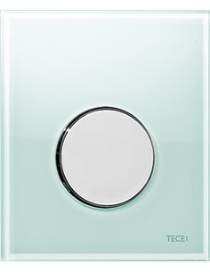 Кнопка смыва TECE Loop Urinal 9242653 зеленое стекло, кнопка хром - 1