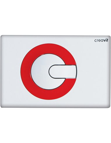 Кнопка смыва Creavit Power GP5001.01 бело-красная - 1