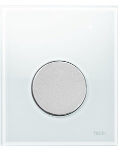 Кнопка смыва TECE Loop Urinal 9242659 белое стекло, кнопка хром матовый - 1