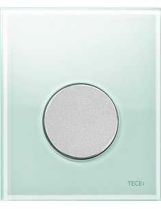 Кнопка смыва TECE Loop Urinal 9242652 зеленое стекло, кнопка хром матовый - 1
