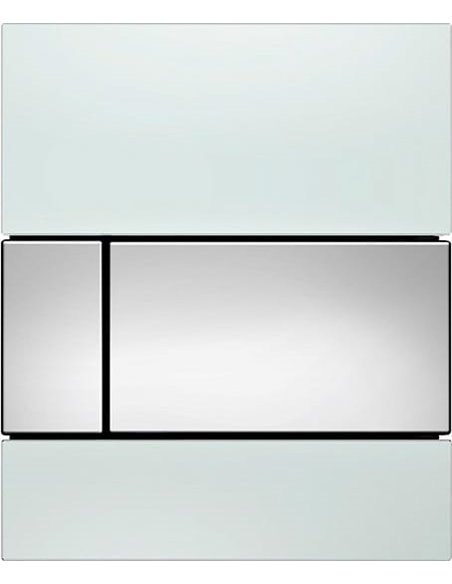 Кнопка смыва TECE Square Urinal 9242802 белое стекло, кнопка хром - 1