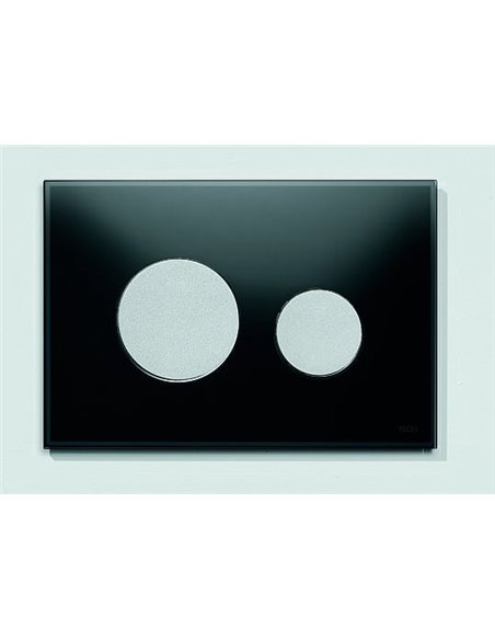 Кнопка смыва TECE Loop 9240655 черное стекло, кнопка хром матовый - 2