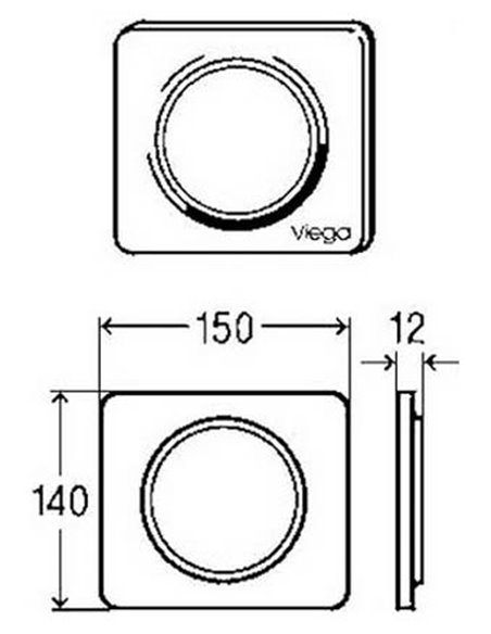 Viega Flush Button Visign for Style 13 654788 - 2