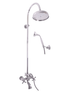 Bath mixer with shower column MORAVA RETRO - Barva...