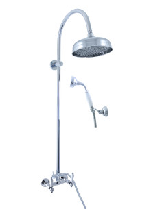 Shower mixer with shower column MORAVA RETRO - Barva...