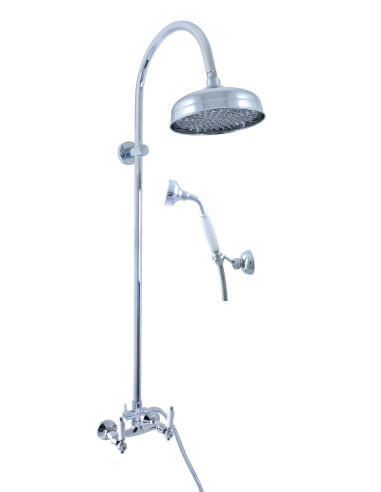 Shower mixer with shower column MORAVA RETRO - Barva chrom,Rozměr 100 mm