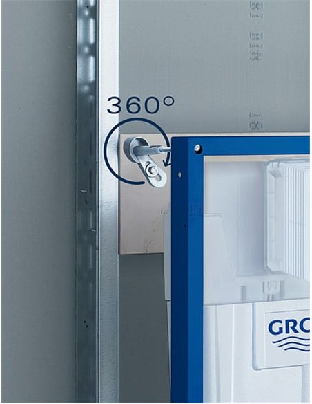 Система инсталляции для унитазов Grohe Rapid SL 38813001 4 в 1 с кнопкой смыва - 14