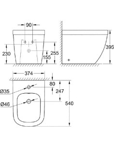 Geberit iebūvējams wc poda rāmis Duofix UP320 111.333.00.5 - 1