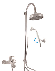 Shower set LABE - Barva chrom,Rozměr 150 mm