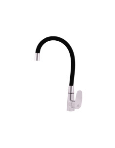 Sink lever mixer AMUR - Barva chrom/černá,Rozměr 3/8''