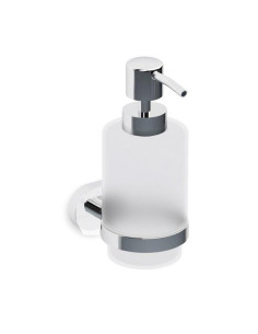 Soap dispenser chrome/white Bathroom accessory YUKON -...