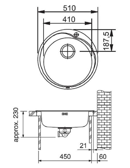 Komplekts:  Virtuves izlietne Franke Pamira RON 610-41 + Jaucējkrāns VitrA Fold S Sink Mixer A42155EXP  - 6
