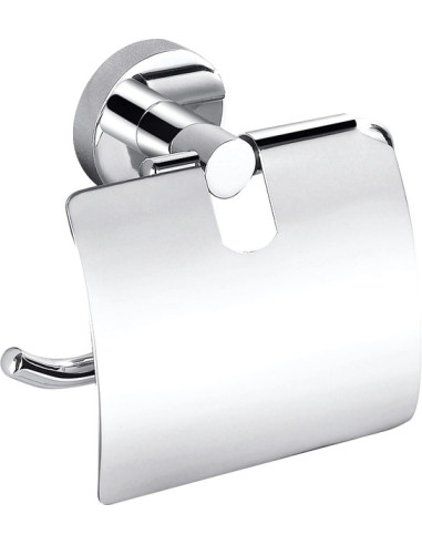 Paper holder with cover chrome Bathroom accessory COLORADO - Barva chrom