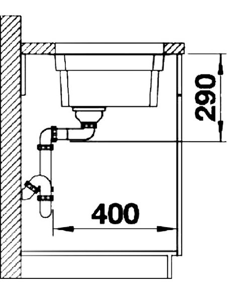 Кухонная раковина Blanco Etagon 500-U антрацит - 4