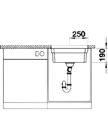Кухонная раковина Blanco Etagon 500-U антрацит - 5