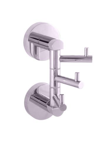 Triple hook rotatable Bathroom accessory COLORADO - Barva chrom