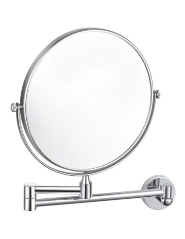 Косметическое зеркало круглое  с настенным держателем Аксессуар для ванной COLORADO - Barva chrom