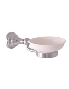 Ceramic soap dish chrome Bathroom accessory MORAVA RETRO...