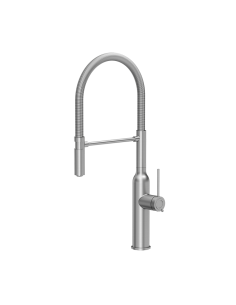 MARILYN Q LINE SteelQ kitchen faucet with a movable...