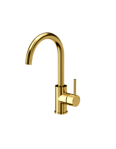 Naomi steel kitchen faucet PVD gold