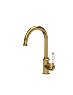 RACHEL SteelQ kitchen faucet with a ceramic finish / gold...