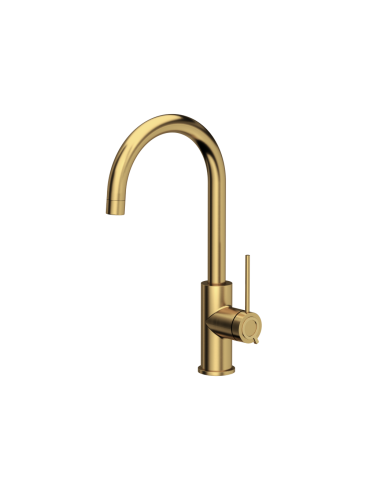 JODIE Q LINE SLIM SteelQ kitchen faucet / gold nano PVD