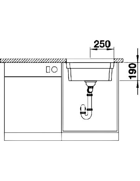 Кухонная раковина Blanco Etagon 500-U жасмин - 4