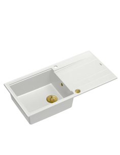 EVAN 146 XL 1-bowl inset sink with drainer + Push-2-Open...