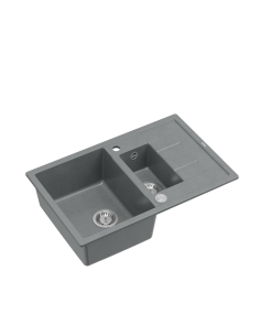 MORGAN 156 1,5-bowl inset sink with drainer + save space...