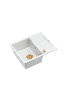 MORGAN 116 + nano PVD 1-bowl inset sink with drainer +...