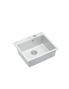 MORGAN 110 1-bowl inset sink + save space siphon / snow...