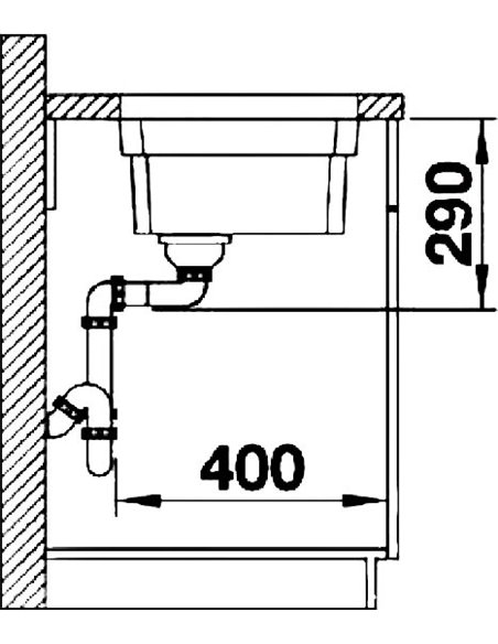 Кухонная раковина Blanco Etagon 500-U серый беж - 4