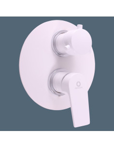 Built-in shower lever mixer white/chrome COLORADO - Barva...