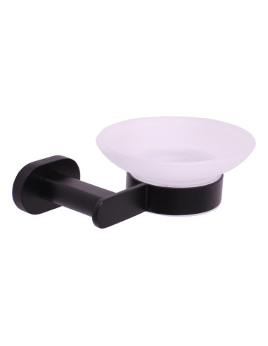Soap dish black matt Bathroom accessory YUKON - Barva černá matná