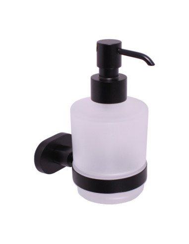 Soap dispenser black matt Bathroom accessory YUKON - Barva černá matná