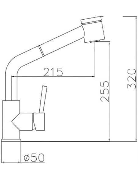 Set:  Kitchen basin Oulin OL-362 + Mixer Oulin OL-8076  - 5