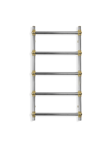 Stainless Steel Heated Towel Rail GOLD BALL RETRO 500x1000