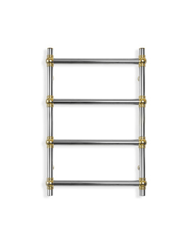 Stainless Steel Heated Towel Rail GOLD BALL RETRO 500x800