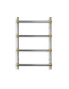 Stainless Steel Heated Towel Rail GOLD BALL RETRO 500x800