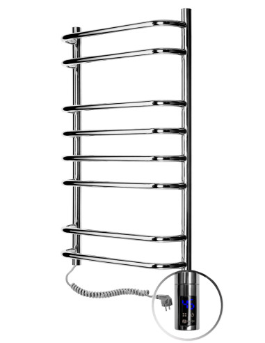 Stainless Steel Electric Towel Rail SYMPHONIA Sensor 480х800 left