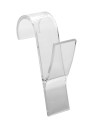 Transparent hanger for a bathroom radiator