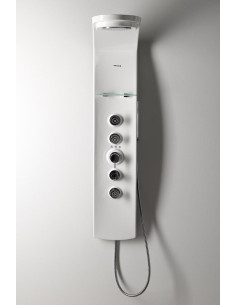 LUK termostata dušas panelis 250x1300mm, ar masāžu, stūra