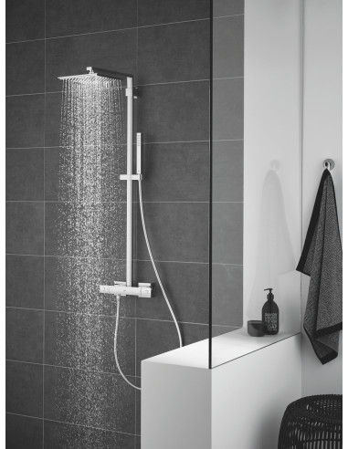 EUPHORIA SYSTEM 230 dušas sistēma ar termostatu, stiprināšana sienā