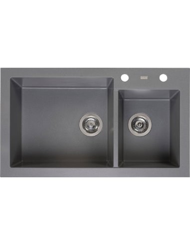 Reginox Kitchen Sink Amsterdam 25 Grey Silvery 3,5" (R31094) - 1
