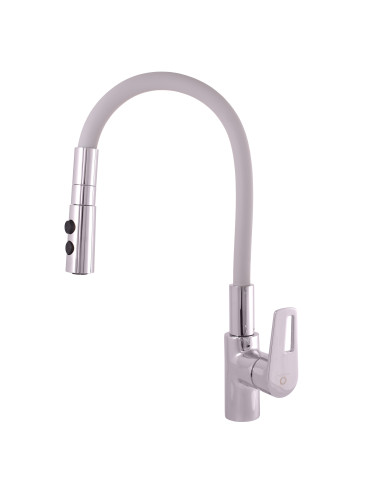 Sink lever mixer COLORADO - Barva chrom/šedá,Rozměr 3/8''