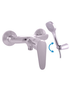 Shower lever mixer with swivel holder - Barva...