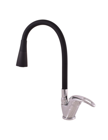 Sink faucet with flexible hanger with  shower SAZAVA - Barva chrom/černá,Rozměr 3/8'',Typ ručky SA306.0/13