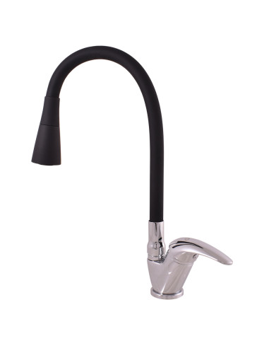 Sink faucet with flexible hanger with  shower SAZAVA - Barva chrom/černá,Rozměr 3/8'',Typ ručky SA506.0/13