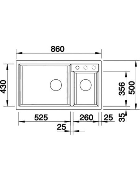 Кухонная раковина Blanco Metra 9 серый беж - 5