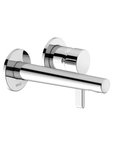 Keuco Vienas sviras izlietnes maisītājs Edition 400 brushed nickel